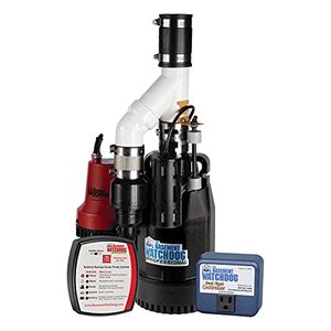lot 2414 image: THE BASEMENT WATCHDOG Combo Model CITE-33 13 HP Primary and Battery Backup Sump Pump System with 24 Hour a Day Monitoring Controller