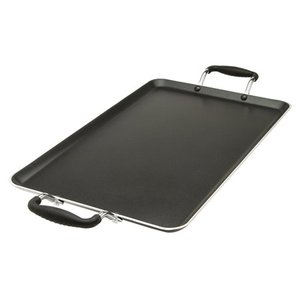 lot 2422 image: Ecolution Artistry Non-Stick Double Burner Griddle Pan 12�� x 18��, Dishwasher Safe, Silicone Handles, Specialty Cookware for Family