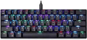lot 3038 image: Motospeed Ck61 Rgb Mechanical Gaming Keyboard 61 Keys With Led Backlight