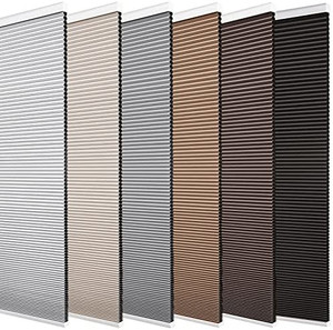 lot 3057 image: Changshade Cordless Blackout Cellular Shade, Tools-Free Honeycomb Shade for Bedroom, Kitchen, Children Room, Bathroom, Room Darkening Pleated Window Shade, 44 inches Wide, Taupe CEL44TP72A
