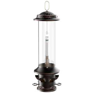 lot 3063 image: Classic Brands Squirrel-X X5 Squirrel Resistant Bird Feeder 6 Spring Loaded Perches 3.7 lb Birdseed Capacity