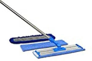lot 3065 image: 18 Professional Microfiber Mop  Stainless Steel Handle  Premium Mop Pads  2 FREE Microfiber Cloths