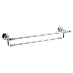 lot 3075 image: Kohler Artifacts 24 in. Double Bathroom Towel Bar