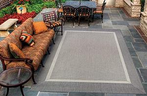 lot 3112 image: Couristan Recife Stria Texture IndoorOutdoor Area Rug, 2 x 37, ChampagneGrey