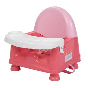 lot 3117 image: Safety 1st Easy Care Swing Tray Feeding Booster, Coral Crush