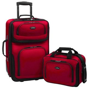 lot 3120 image: U.S. Traveler Rio 2-Piece Carry-On Luggage Set