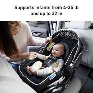 lot 3127 image: Graco SnugRide 35 Lite LX Infant Car Seat, Studio