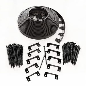 lot 3202 image: EasyFlex Heavy Duty No-Dig Edging Kit - 100 ft., Black��