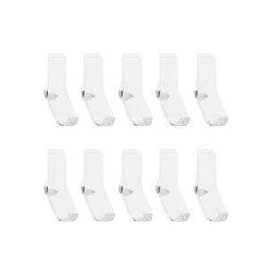 lot 3239 image: 2 PACK Hanes Womens Cool Comfort Crew Socks, 10-Pair Value Pack