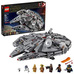 lot 3310 image: LEGO Star Wars The Rise of Skywalker Millennium Falcon 75257 Starship Model Building Kit and Minifigures (1,351 Pieces)