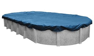 lot 3356 image: Robelle 351221-4 Super Winter Pool Cover for Oval Above Ground Swimming Pools, 12 x 21-ft. Oval Pool