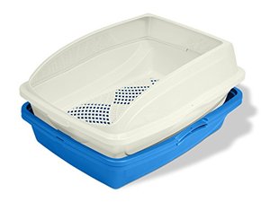 lot 3394 image: Van Ness Pets Large Sifting Cat Litter Box with Frame, High Sided, CP5