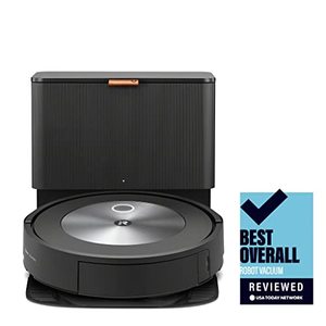 lot 3422 image: iRobot Roomba j7 (7550) Self-Emptying Robot Vacuum �� Identifies and avoids obstacles like pet waste & cords, Empties itself for 60 days, Smart Mapping, Works with Alexa, Ideal for Pet Hair, Graphite