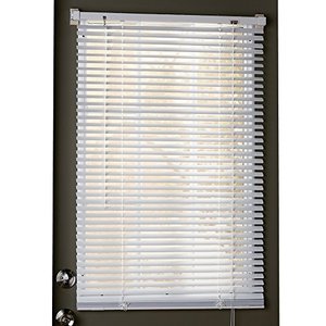 lot 3423 image: Collections Etc Easy Install Magnetic Blinds, 1 Mini Quick Snap onSnap Off, for Steel Metal Door Windows, White, 25 X 68