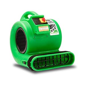 lot 3433 image: B-Air Grizzly GP-1 1 HP Air Grizzly Mover Carpet Dryer Floor Fan, for Water Damage Restoration and Pet Cage, Dryer Green