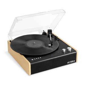 lot 3502 image: Victrola - Eastwood Bluetooth Record Player - Bamboo