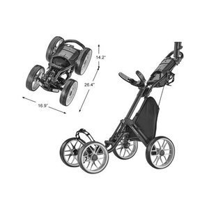 lot 3516 image: Caddytek CaddyCruiser ONE V8 Golf Push Cart, Dark Grey