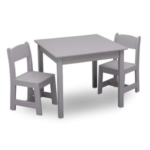 lot 3519 image: Delta Children MySize - Furniture set - 3-piece (2 chairs, table) - gray