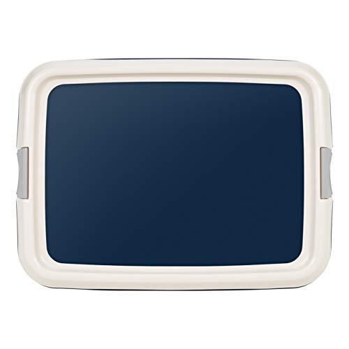 lot 5860 image: IRIS USA Medium Pet Training Pad Holder, Navy Blue, Holds 17.5x23.5 (594503)