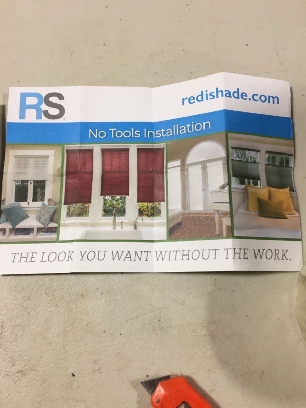 lot 5953 image: Redi Shade Pleated Shades