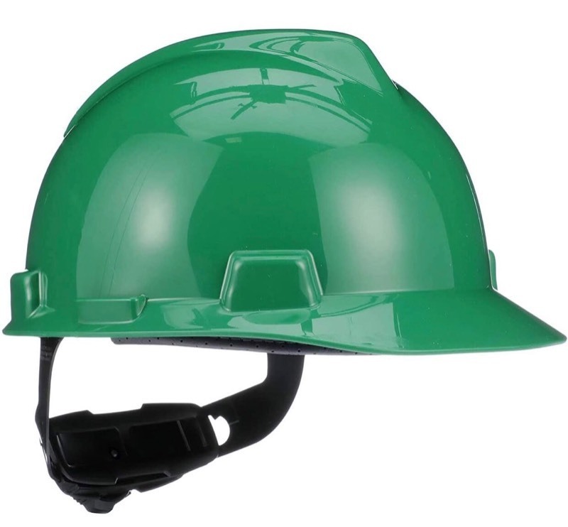 lot 6051 image: MSA V-Gard Cap Style Safety Hard Hat Suspension  Polyethylene Shell, Superior Impact Protection, Self Adjusting Crown Straps