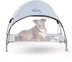 lot 6242 image: K&H Pet Products Pet Cot Canopy - Gray, Large 30 X 42 Inches
