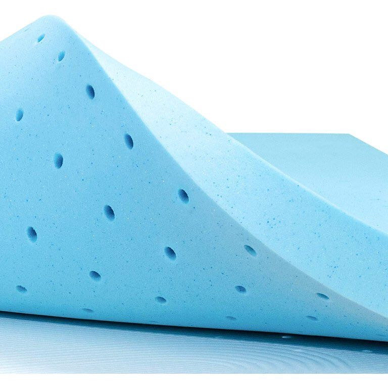 lot 6297 image: 2 inch memory foam mattress topper