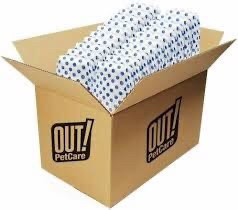 lot 6365 image: Out PetCare Comfort-Dri Disposable Male Wraps Dog Diapers 96 Count Brand NEW