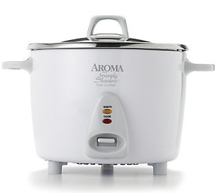 lot 6414 image: No Lid - Aroma Arc-757SG Simply Stainless 14-cup Rice Cooker