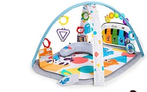 lot 6801 image: aby Einstein 4-in-1 Kickin Tunes Music and Language Play Gym and Piano Tummy Time Activity Mat