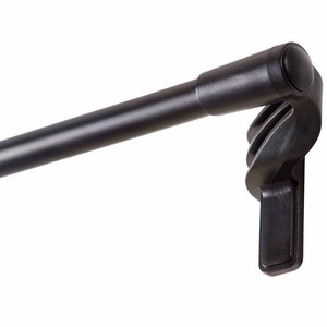 lot 6803 image: Eclipse 58 No Tools Room Darkening Wrap Around Tension Curtain Rod, 28-48, Black