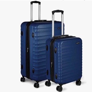 lot 6806 image: Amazon Basics 2-Piece Set Hardside Spinner, Navy Blue