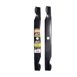 lot 6830 image: MaxPower 1 Blade Set for Many 42 in. Cut Craftsman, Husqvarna, Poulan Mowers Replaces OEM #s 127843, 138498, 138971, 53-21278-43