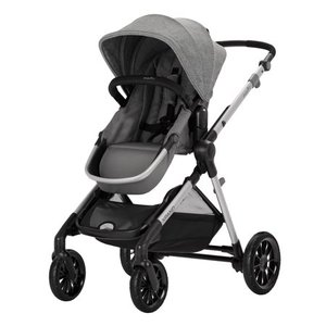 lot 6835 image: Evenflo Pivot Xpand Standard Stroller, Solid Print Gray