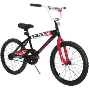 lot 6845 image: Magna 20 In. Boy s Throttle Bike Black and Red
