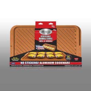 lot 6854 image: Gotham Steel Nonstick Extra-Large Reversible Double Grill