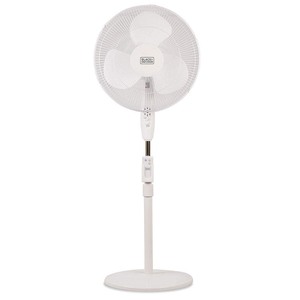 lot 6857 image: BlackDecker - 16 Stand Fan - White