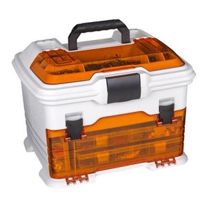 lot 6873 image: Flambeau 6310TB T4p T4 Multiloader Pro Orange 10.7x13.7x12 Inch - crack on top