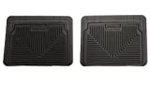 lot 6876 image: Husky Liners Heavy Duty Floor Mats 2nd Or 3rd Seat Floor Mats Black Fits 97-99 CarsSUVsTrucks See Application Guide for Additional Fitments