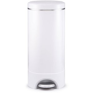 lot 6878 image: Munchkin Step Diaper Pail Powered by Arm & Hammer, Includes (1) Snap, Seal and Toss Bag, (1) Starter Ring Refill, (1) Lavender scented baking soda puck and (1) Toss Disposable Diaper Pail