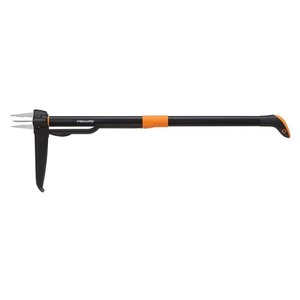 lot 6969 image: Fiskars 339950-1001 39 in. Deluxe 4-Claw Stand-Up Weeder