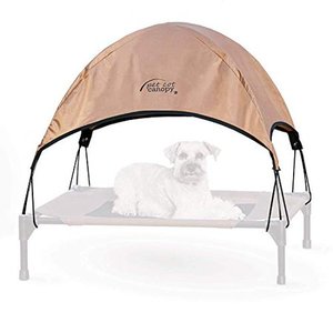 lot 6974 image: K&H PET PRODUCTS Pet Cot Canopy Tan Medium25 x 32