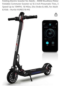 lot 6989 image: Folding Electric Scooter for Adults