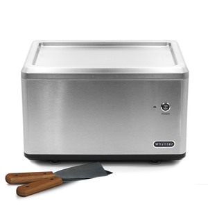 lot 6998 image: ICR-300SS Whynter Portable Instant Ice Cream Maker Frozen Pan Roller in Stainless Steel