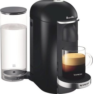 lot 50120 image: Nespresso - VertuoPlus Deluxe Black by Breville - Piano Black