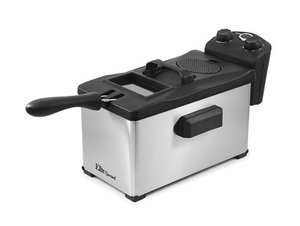 lot 50126 image: Elite Gourmet - 3.5Qt. Deep Fryer with Timer & Thermostat - Stainless Steel