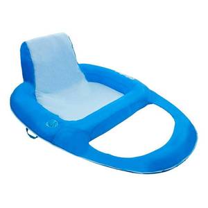 lot 50127 image: Swim Ways - SwimWays XL Spring Float Recliner Water Summertime Relaxation Lounge Seat, Blue