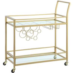lot 50138 image: FirsTime & Co.� Gold Francesca Bar Cart