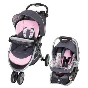 lot 50159 image: Baby Trend Travel System Pink  (Factory Sealed)