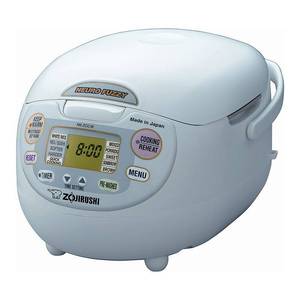 lot 50176 image: Zojirushi - Neuro Fuzzy Rice Cooker and Warmer - White